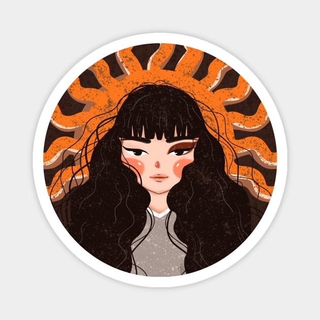 Sun Goddess Magnet by D.y